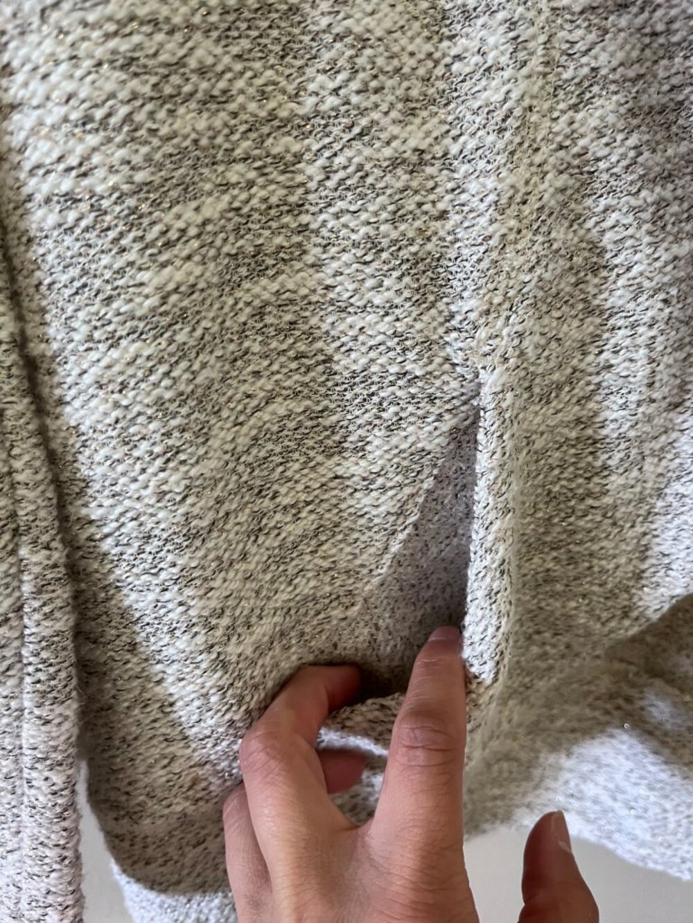 Talbots Womens Small Open Beige Cardigan Long Sleeve Sweater Two Pockets - Picture 2 of 6